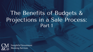 The Benefits of Budgets and Projections in a Sale Process Part One
