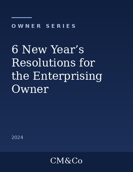 6 New Year's Resolutions for the Enterprising Business Owner, cover