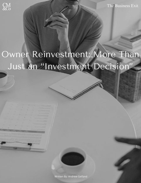 Owner Reinvestment: More Than an Investment Decision, cover