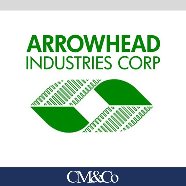 Arrowhead Industries transaction tombstone