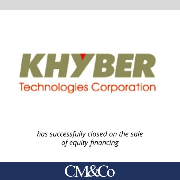 Khyber Technologies transaction tombstone