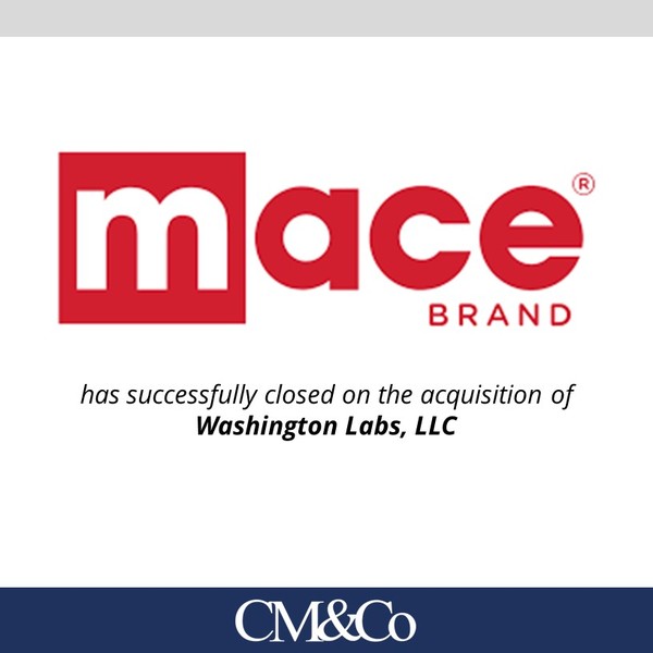 Mace Brand transaction tombstone