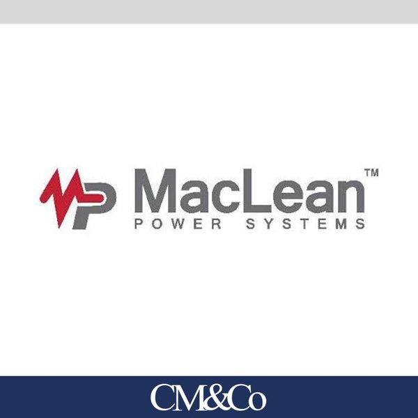 Maclean Power Systems transaction tombstone