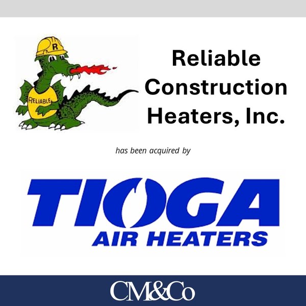 Reliable Construction Heaters transaction tombstone