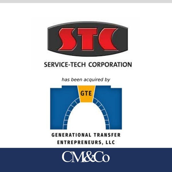 Service-Tech Corporation transaction tombstone
